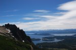 Le lac Nahuel Huapi depuis le refugio Lopez